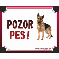 Tabuľka Pozor Pes - nemecký ovčiak